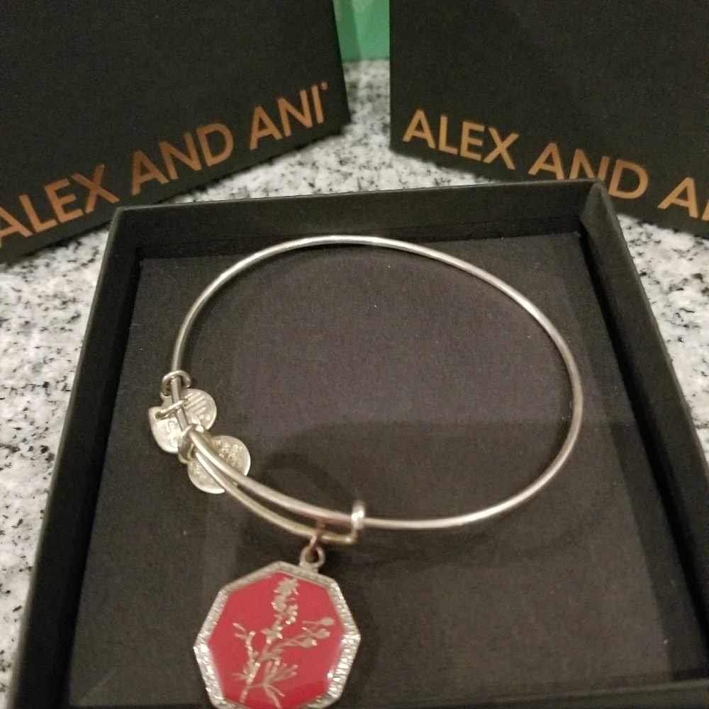 Alex and Ani larkspur bracelet
